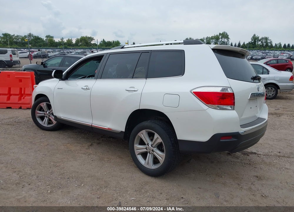 2013 TOYOTA HIGHLANDER LIMITED V6 VIN: 5TDDK3EH6DS264824