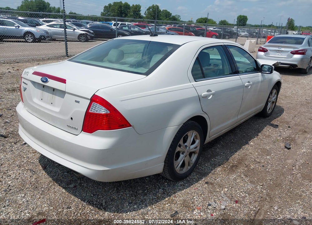 2012 FORD FUSION SE VIN: 3FAHP0HG7CR119562