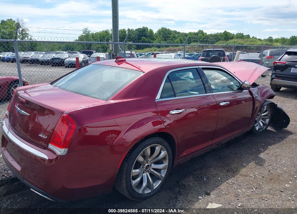 2018 CHRYSLER 300 LIMITED VIN: 2C3CCAEG3JH137502