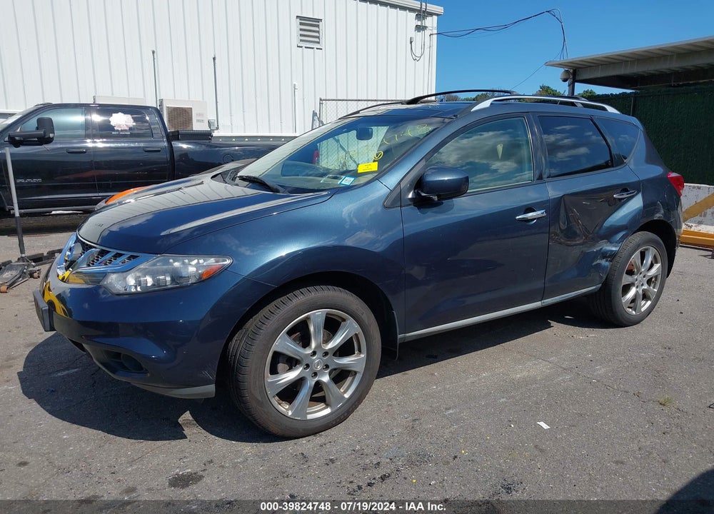 2012 NISSAN MURANO LE VIN: JN8AZ1MW1CW218906