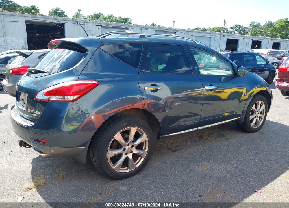 2012 NISSAN MURANO LE VIN: JN8AZ1MW1CW218906