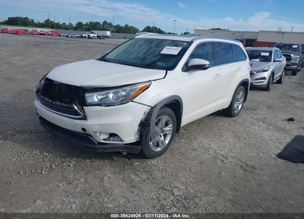 2014 TOYOTA HIGHLANDER LIMITED PLATINUM V6 VIN: 5TDYKRFH1ES005503