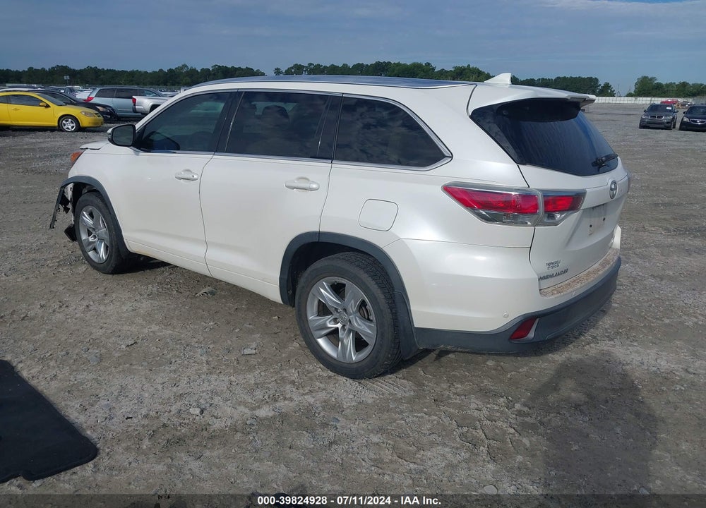 2014 TOYOTA HIGHLANDER LIMITED PLATINUM V6 VIN: 5TDYKRFH1ES005503