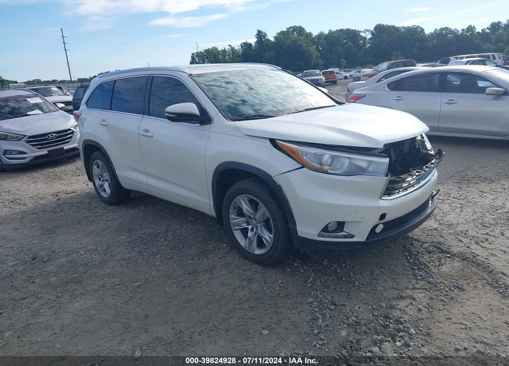 2014 TOYOTA HIGHLANDER LIMITED PLATINUM V6 VIN: 5TDYKRFH1ES005503
