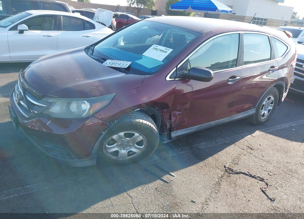 2013 HONDA CR-V LX VIN: 5J6RM3H31DL004939
