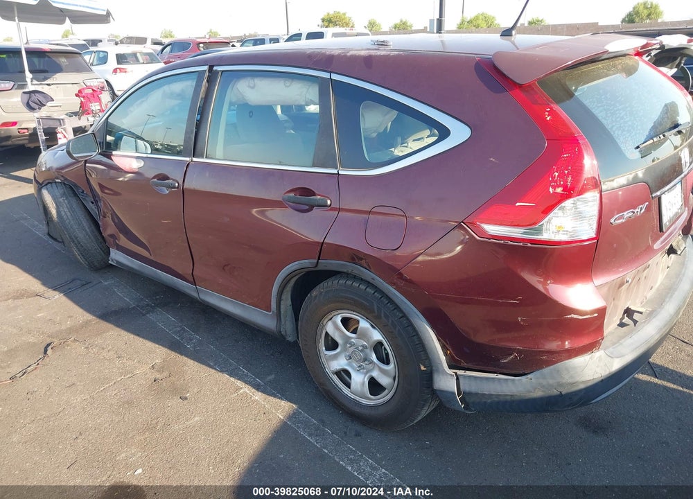 2013 HONDA CR-V LX VIN: 5J6RM3H31DL004939