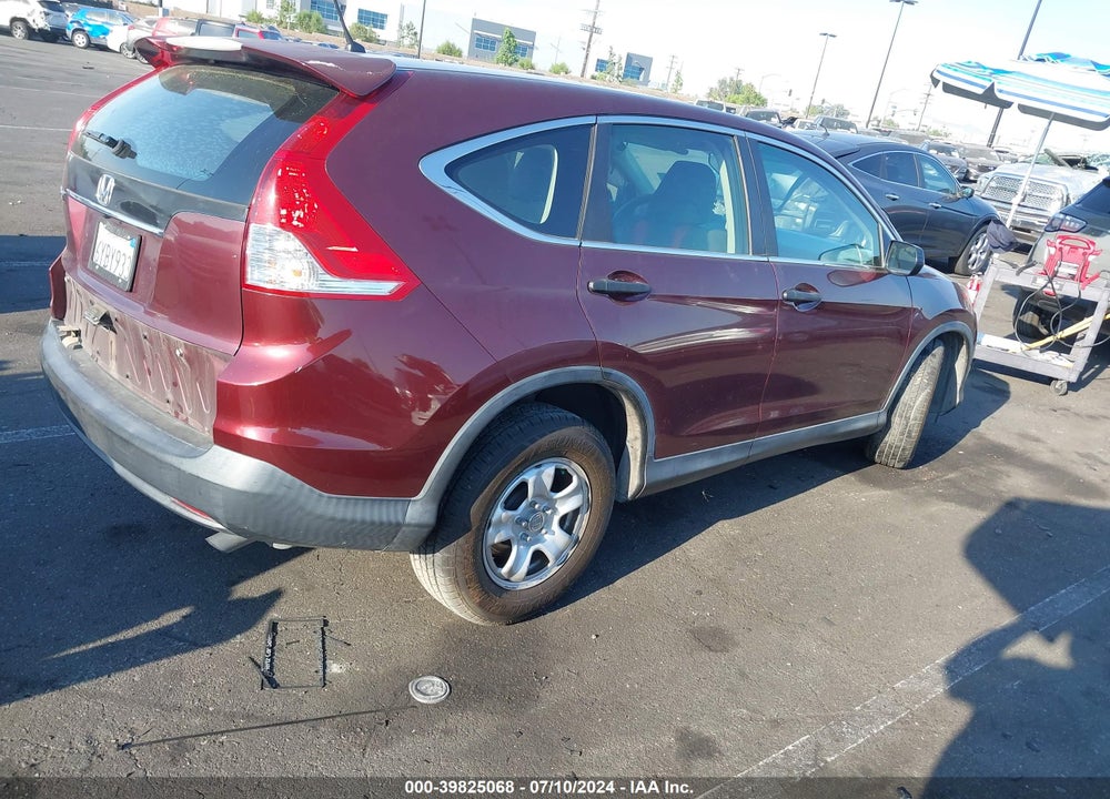 2013 HONDA CR-V LX VIN: 5J6RM3H31DL004939