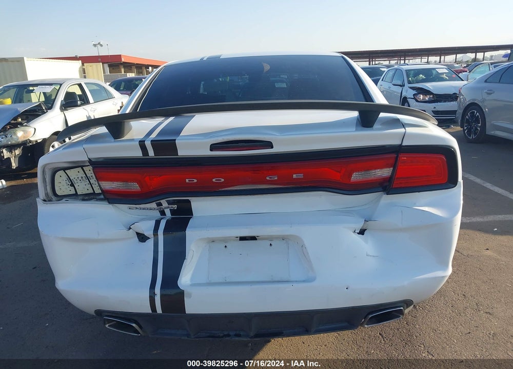 2013 DODGE CHARGER SE VIN: 2C3CDXBG8DH622629
