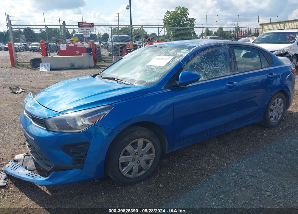 2022 KIA RIO S VIN: 3KPA24AD0NE440189