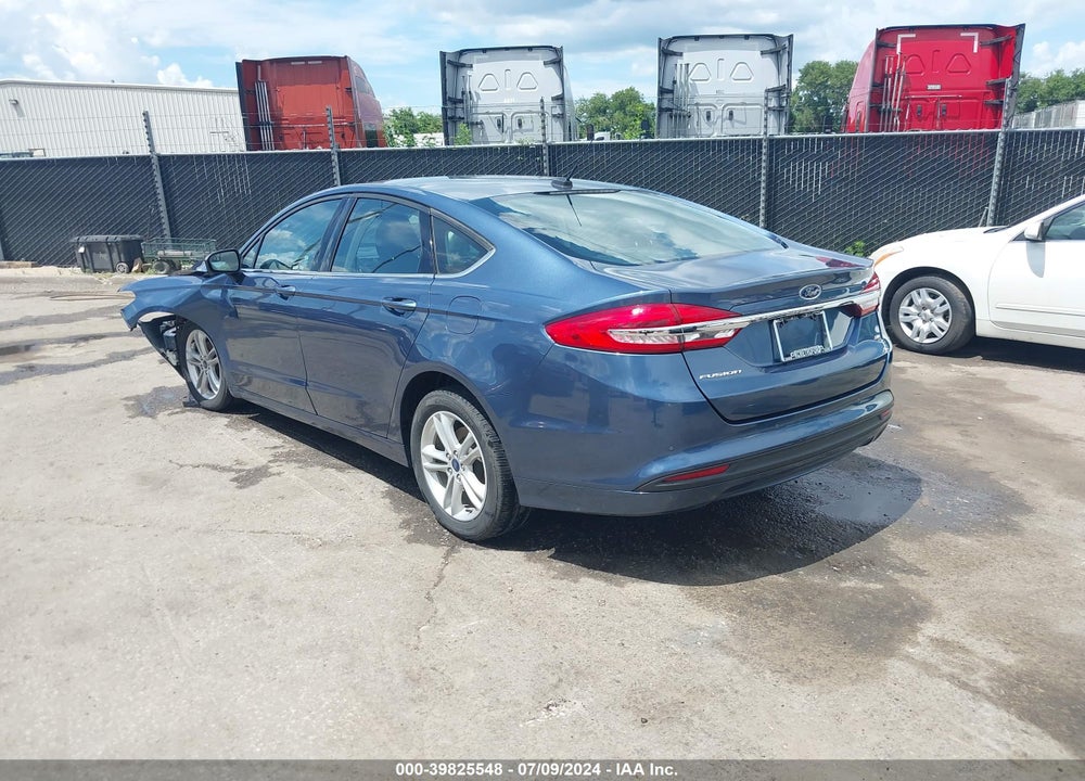 2018 FORD FUSION SE VIN: 3FA6P0H70JR107676