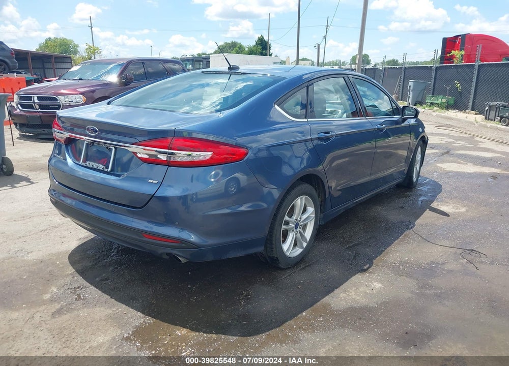 2018 FORD FUSION SE VIN: 3FA6P0H70JR107676