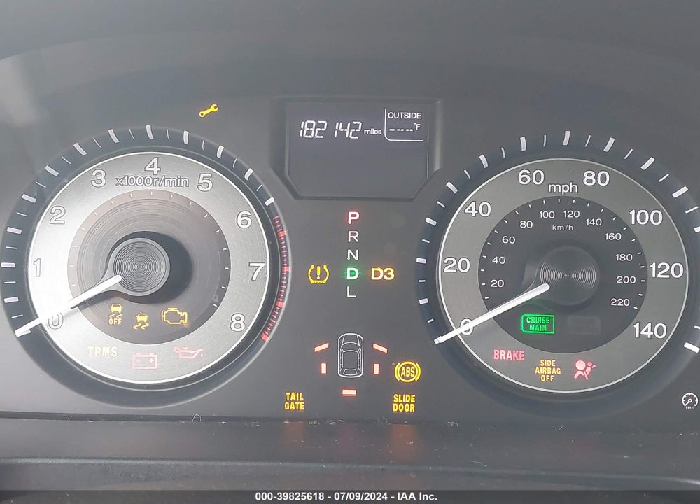 2011 HONDA ODYSSEY EX-L VIN: 5FNRL5H66BB038020