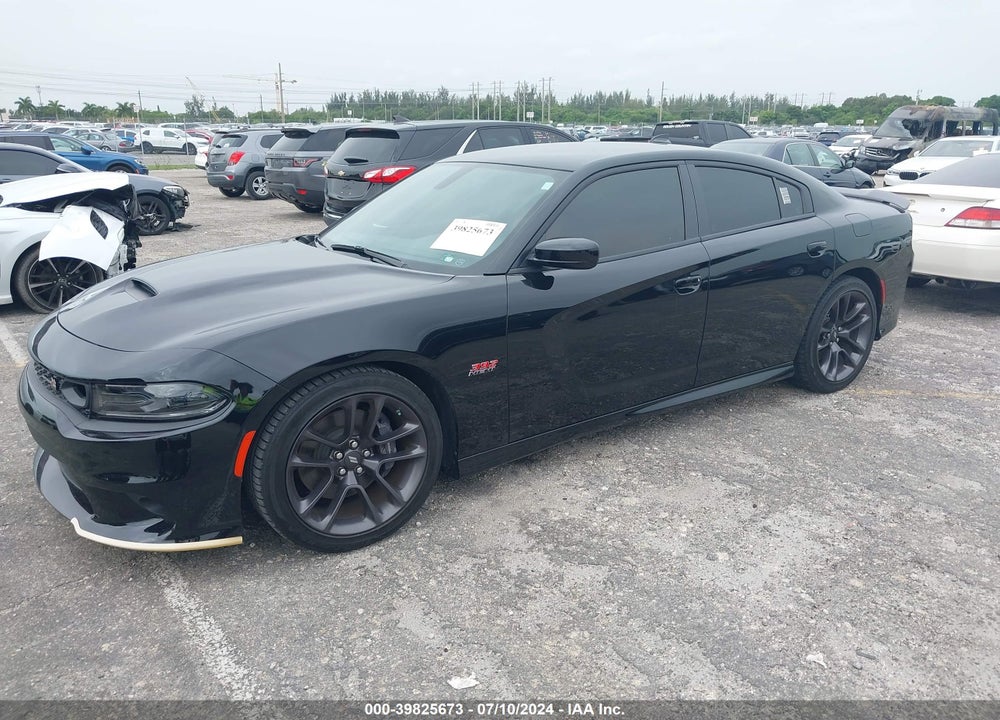 2022 DODGE CHARGER SCAT PACK VIN: 2C3CDXGJ4NH190272