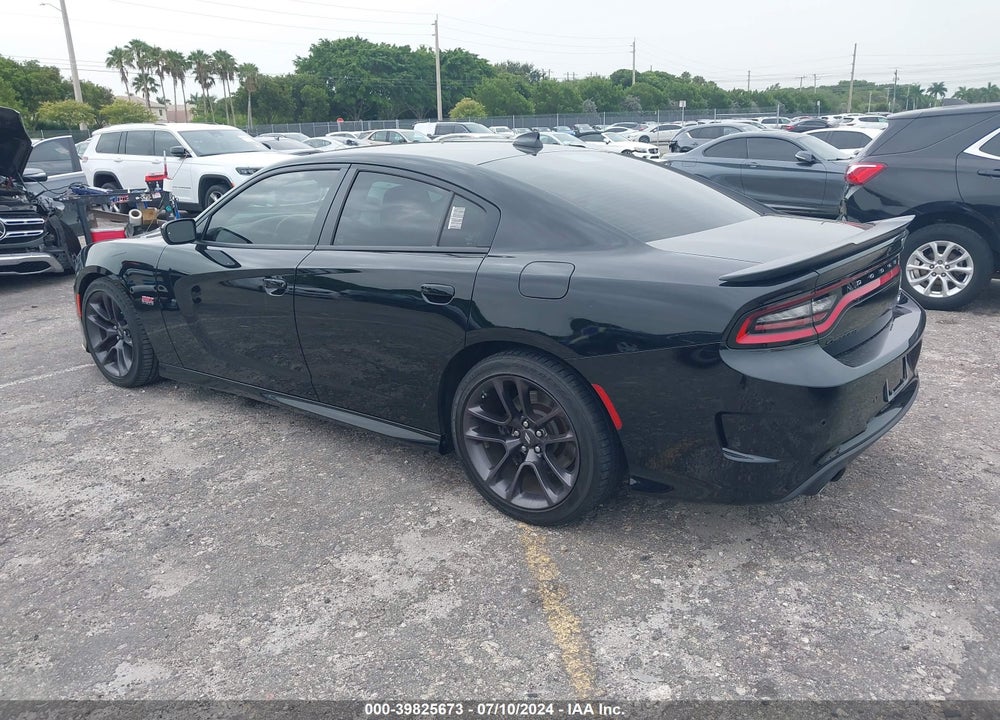 2022 DODGE CHARGER SCAT PACK VIN: 2C3CDXGJ4NH190272