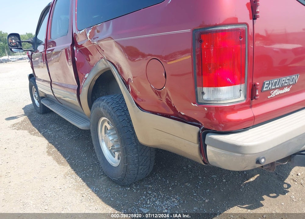 2000 FORD EXCURSION LIMITED VIN: 1FMSU43F0YEE53386