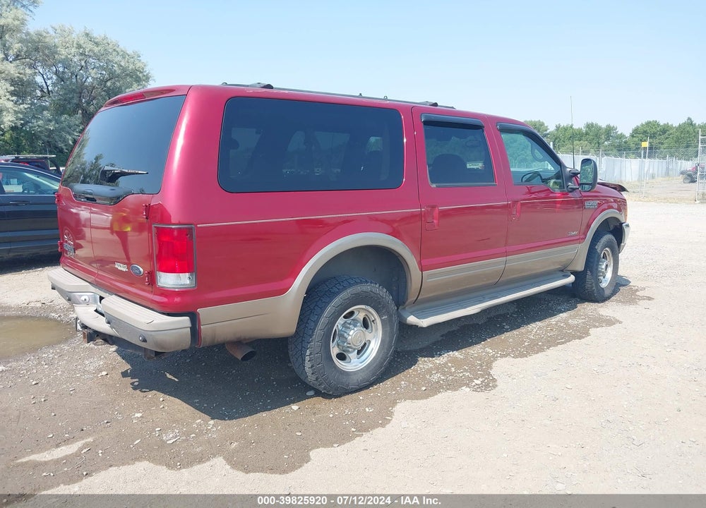 2000 FORD EXCURSION LIMITED VIN: 1FMSU43F0YEE53386