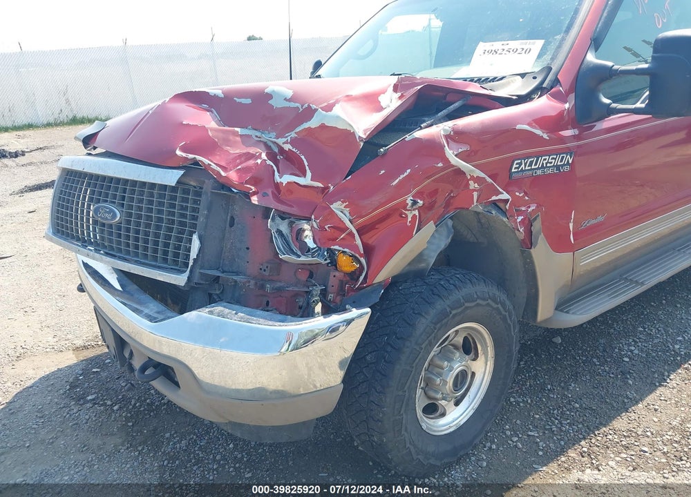 2000 FORD EXCURSION LIMITED VIN: 1FMSU43F0YEE53386