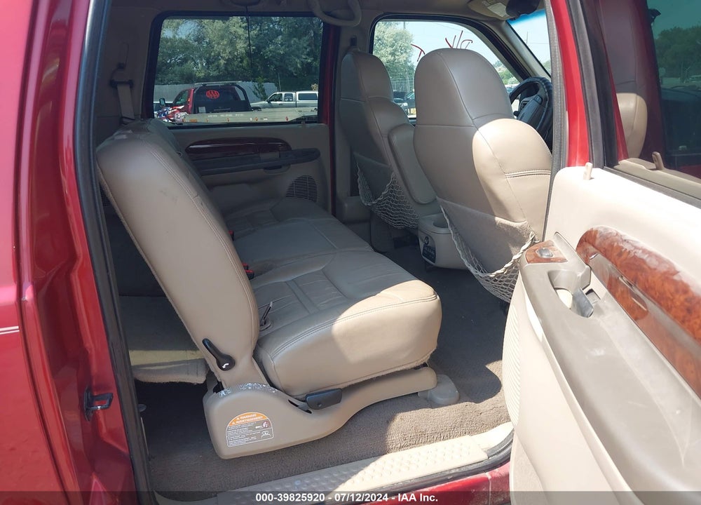 2000 FORD EXCURSION LIMITED VIN: 1FMSU43F0YEE53386