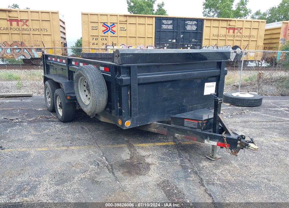2017 LOAD TRAIL 14' DUMP TRAILER VIN: 4ZEDT1428H1140552