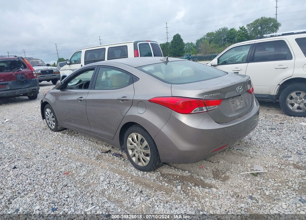 2012 HYUNDAI ELANTRA GLS VIN: 5NPDH4AE8CH112614