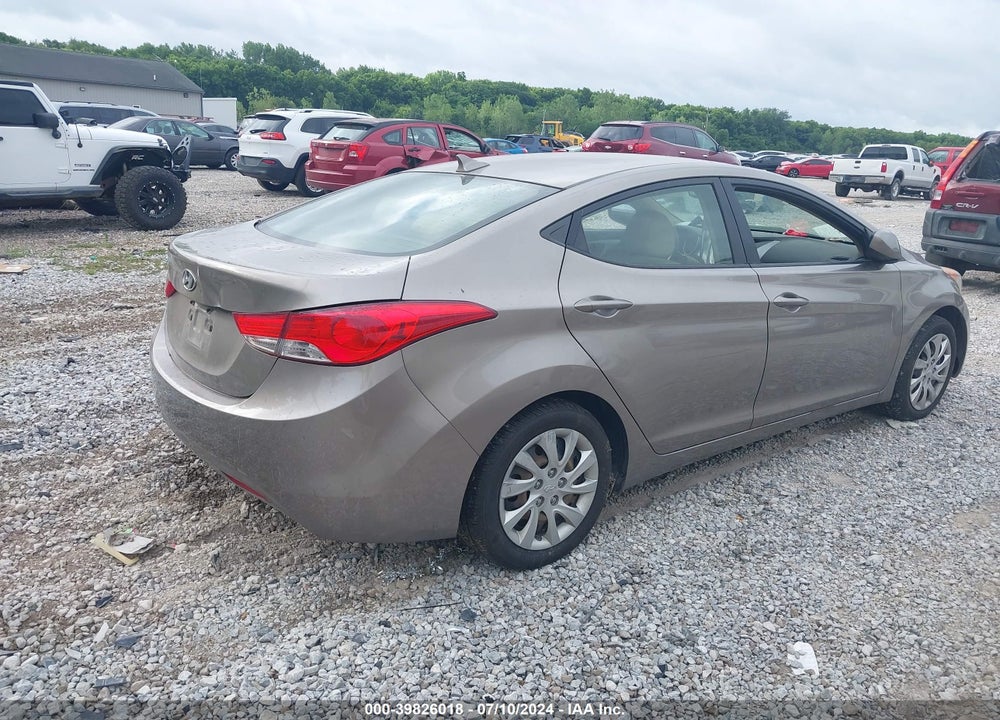 2012 HYUNDAI ELANTRA GLS VIN: 5NPDH4AE8CH112614