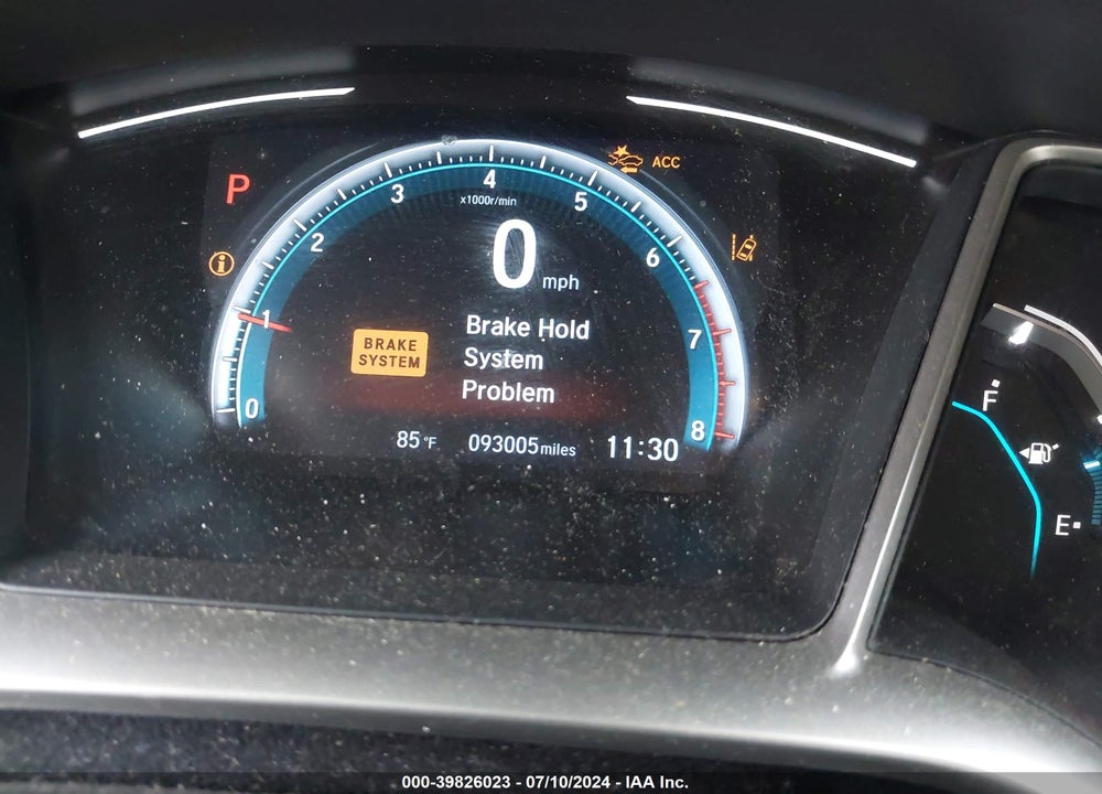 2019 HONDA CIVIC EX-L VIN: 19XFC1F72KE216647