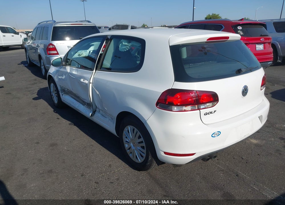 2013 VOLKSWAGEN GOLF 2.5L 2-DOOR VIN: WVWBB7AJ2DW125765