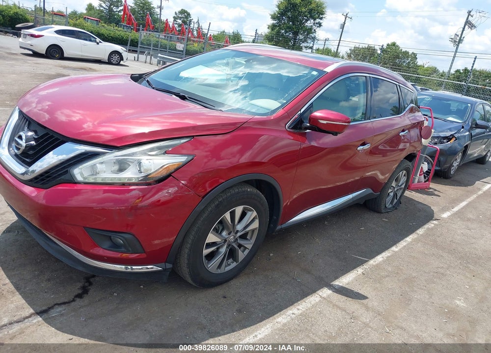 2015 NISSAN MURANO SL VIN: 5N1AZ2MG5FN263475