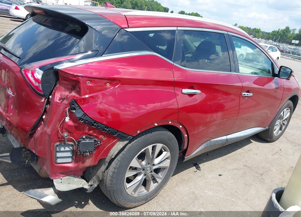 2015 NISSAN MURANO SL VIN: 5N1AZ2MG5FN263475