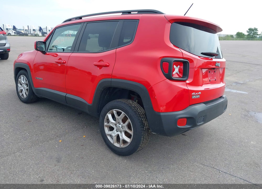 2016 JEEP RENEGADE LATITUDE VIN: ZACCJBBT7GPD15458
