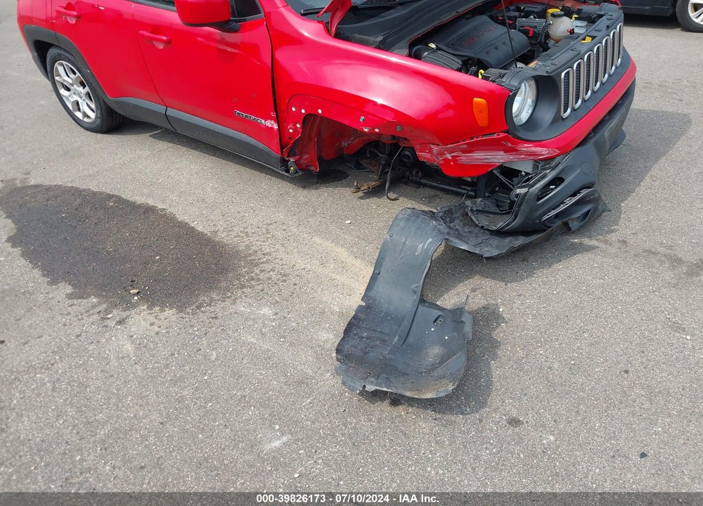 2016 JEEP RENEGADE LATITUDE VIN: ZACCJBBT7GPD15458