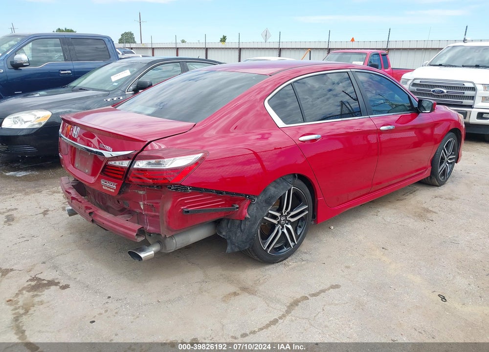 2017 HONDA ACCORD SPORT SE VIN: 1HGCR2F12HA158488