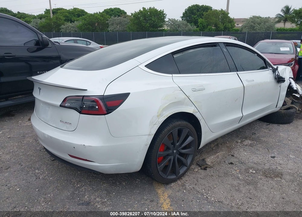 2020 TESLA MODEL 3 PERFORMANCE DUAL MOTOR ALL-WHEEL DRIVE VIN: 5YJ3E1EC8LF714097