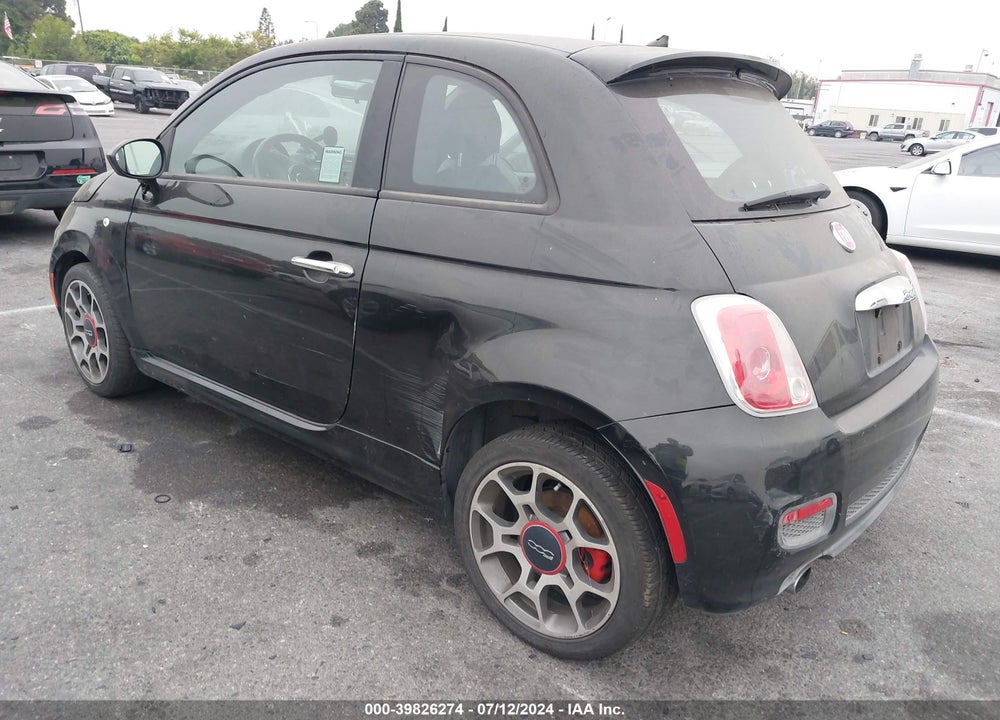 2012 FIAT 500 SPORT VIN: 3C3CFFBR1CT142623