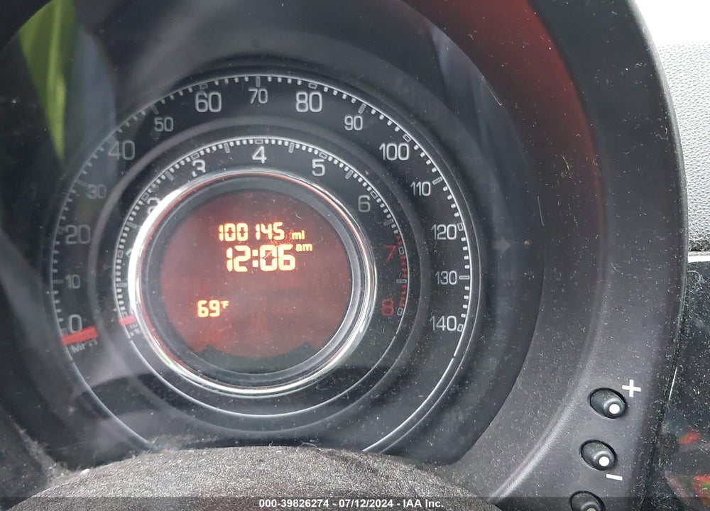 2012 FIAT 500 SPORT VIN: 3C3CFFBR1CT142623