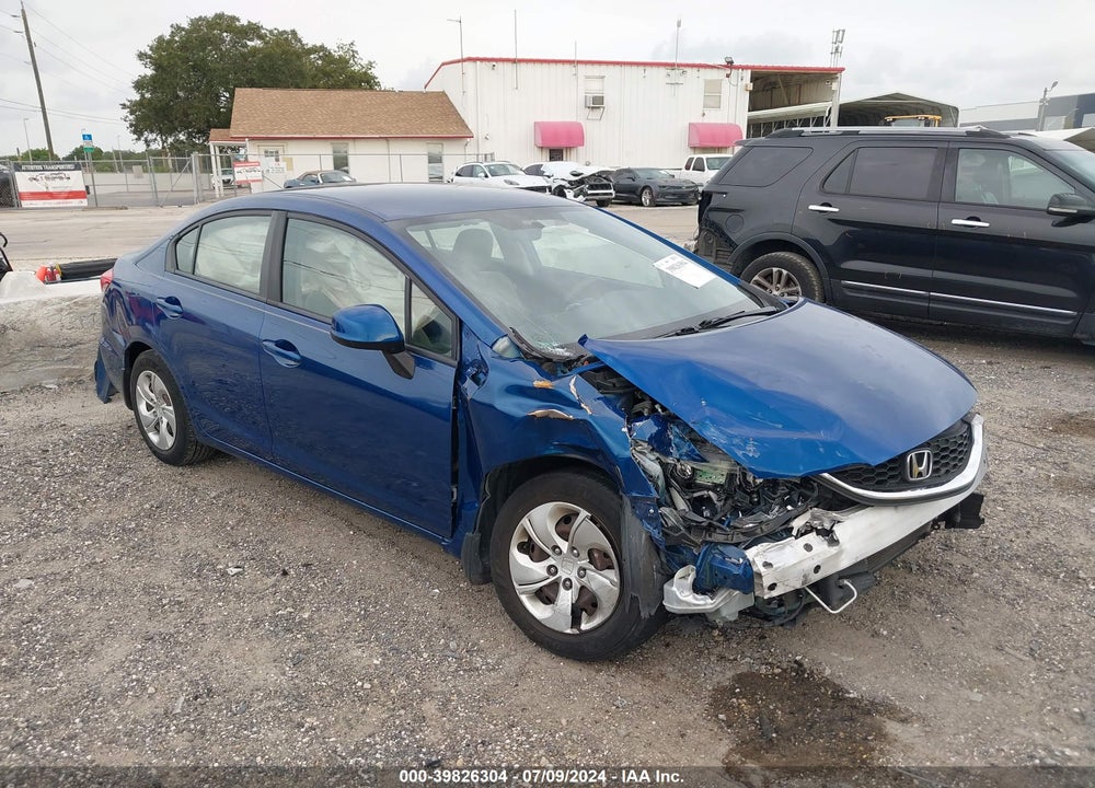 2013 HONDA CIVIC LX VIN: 19XFB2F55DE025346