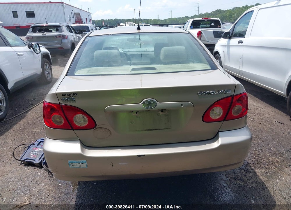 2005 TOYOTA COROLLA LE VIN: 1NXBR32E35Z348380