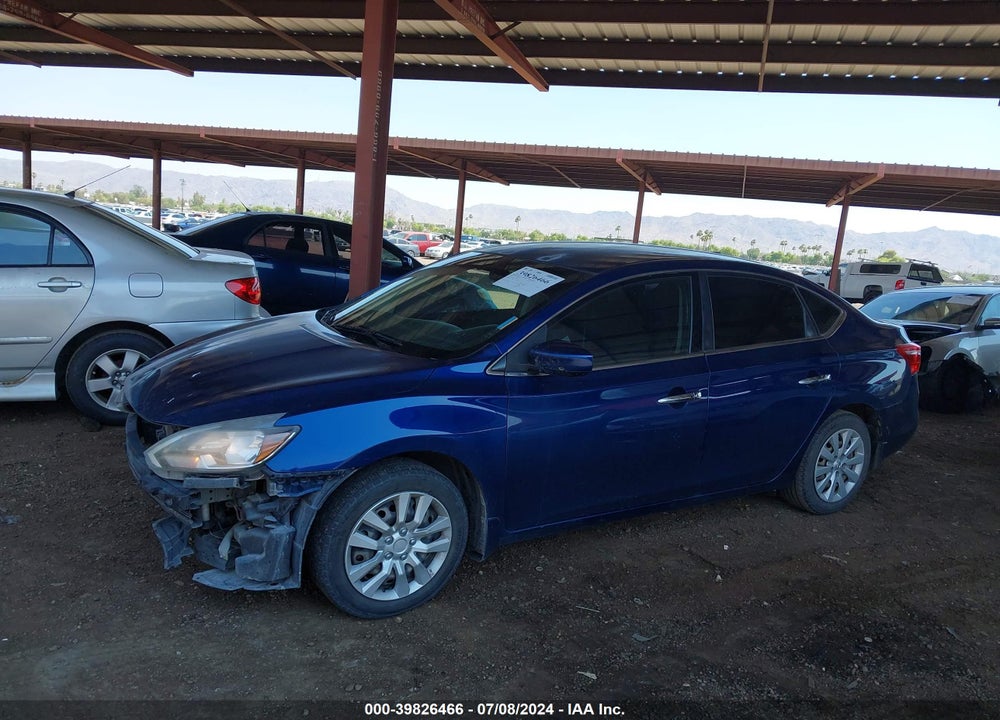2016 NISSAN SENTRA SV VIN: 3N1AB7AP3GY334397