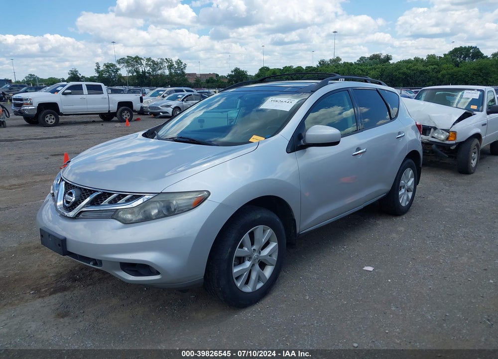 2012 NISSAN MURANO SV VIN: JN8AZ1MU8CW105744