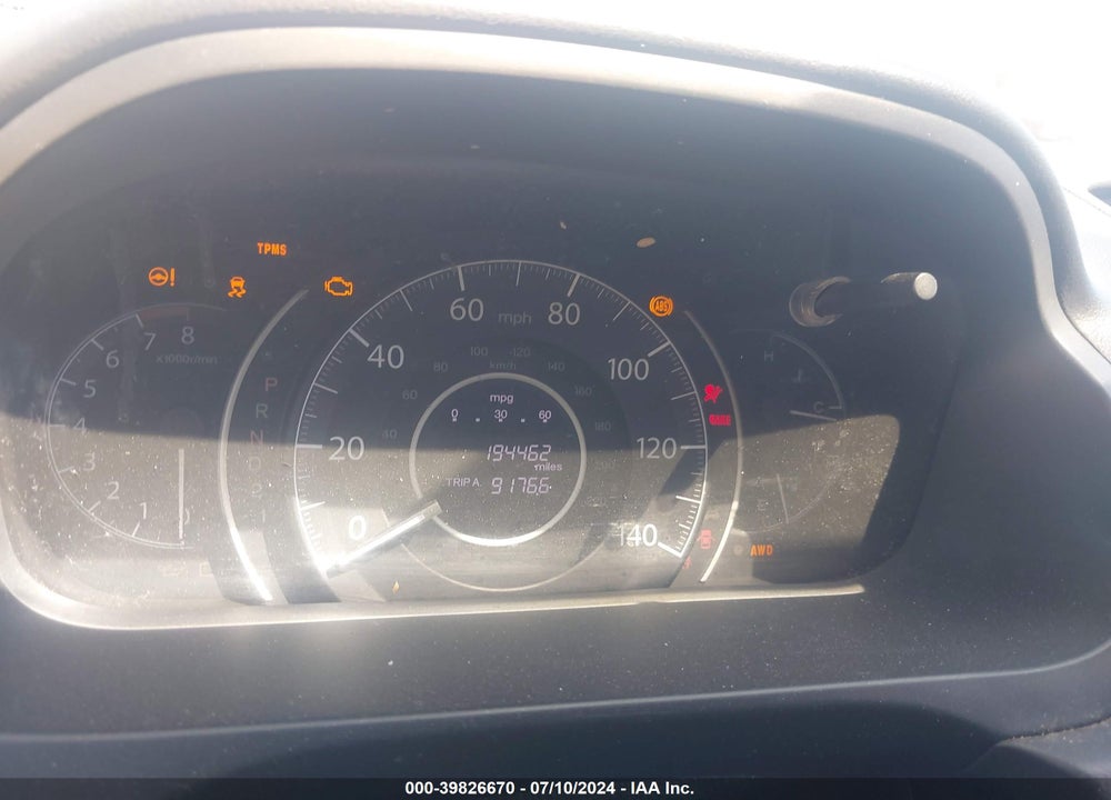 2012 HONDA CR-V VIN: JHLRM4H74CC014137