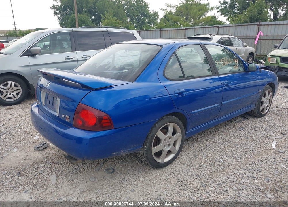 2006 NISSAN SENTRA SE-R SPEC V VIN: 3N1AB51D36L557318