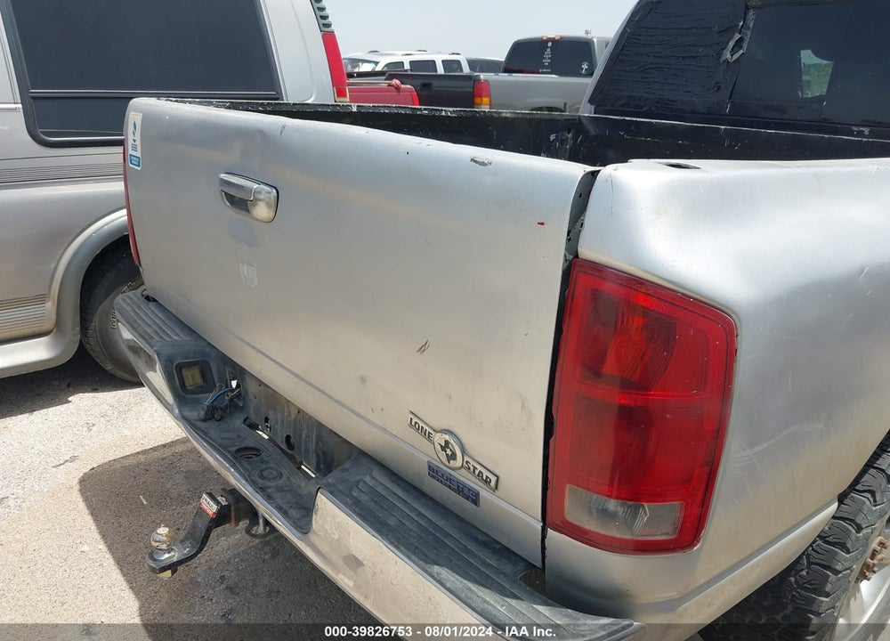 2003 DODGE RAM 2500 SLT/LARAMIE/ST VIN: 3D7KA28CX3G820169
