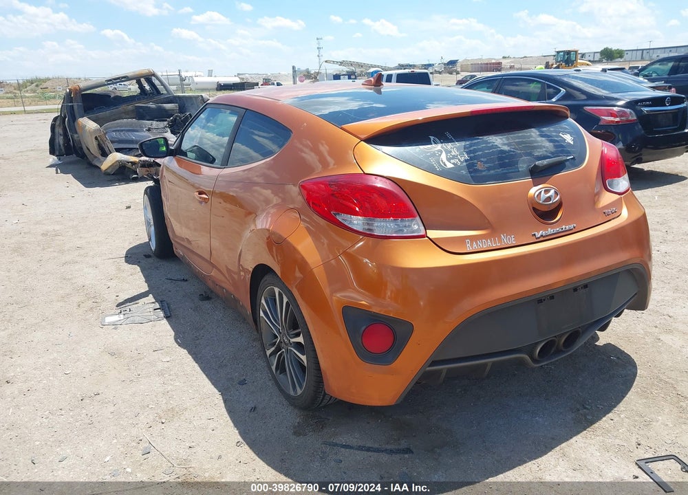 2016 HYUNDAI VELOSTER TURBO VIN: KMHTC6AE6GU287182
