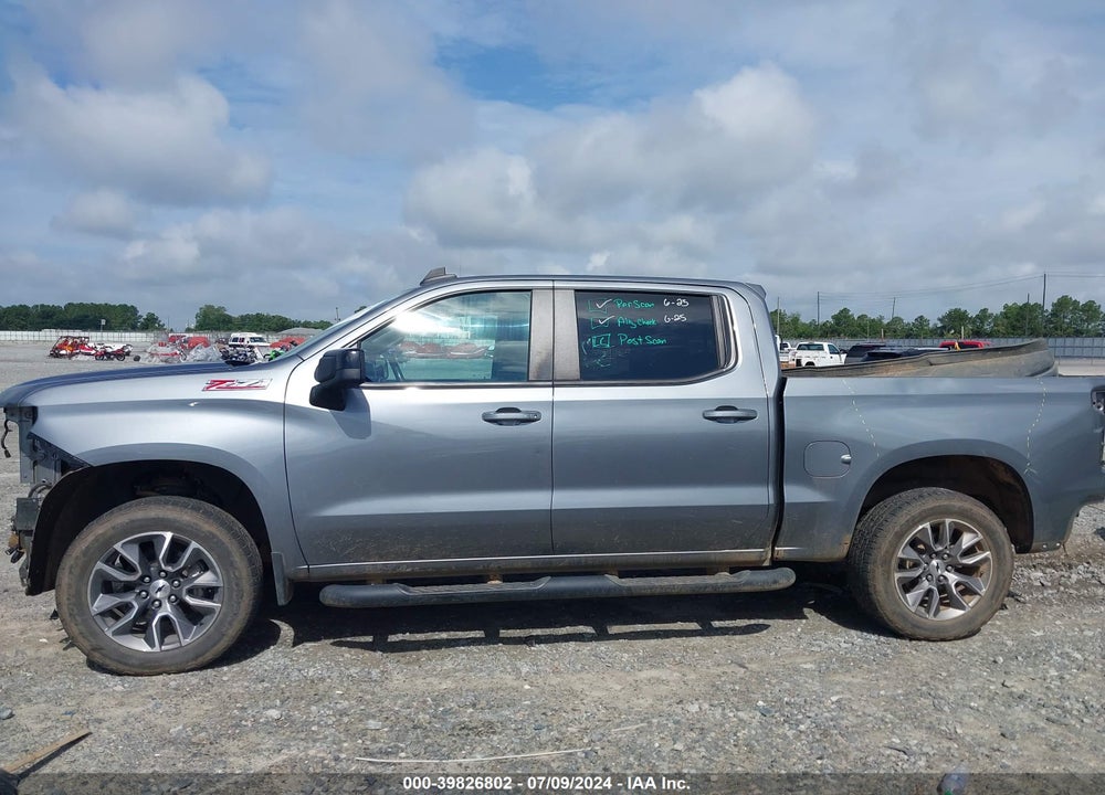 2021 CHEVROLET SILVERADO 1500 4WD SHORT BED RST VIN: 3GCUYEED8MG261025