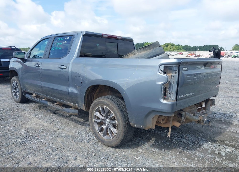 2021 CHEVROLET SILVERADO 1500 4WD SHORT BED RST VIN: 3GCUYEED8MG261025