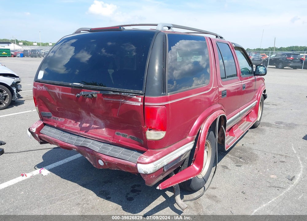 1995 CHEVROLET BLAZER VIN: 1GNDT13W7SK209569