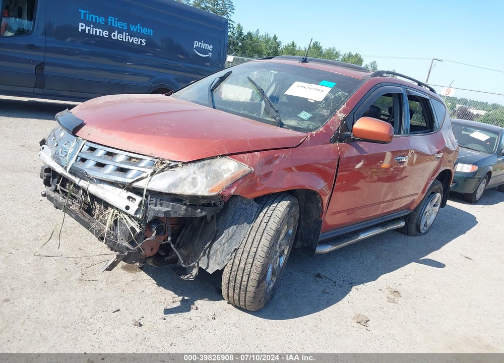 2005 NISSAN MURANO SL VIN: JN8AZ08W15W438151