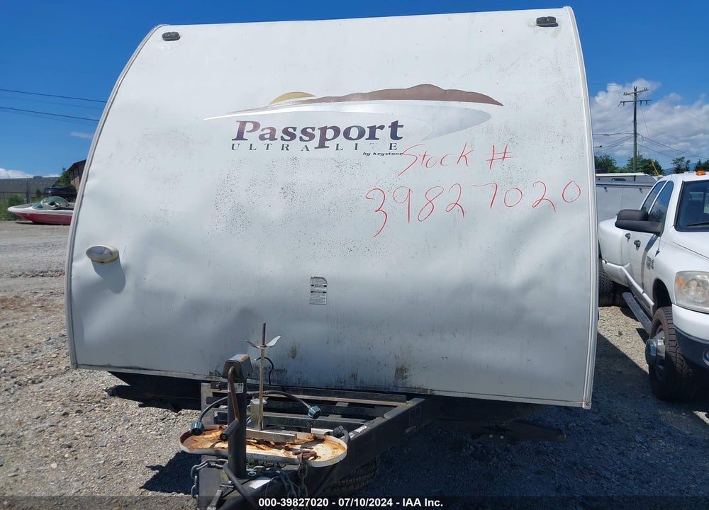 2008 KEYSTONE RV PASSPORT VIN: 4YDT2802186410240