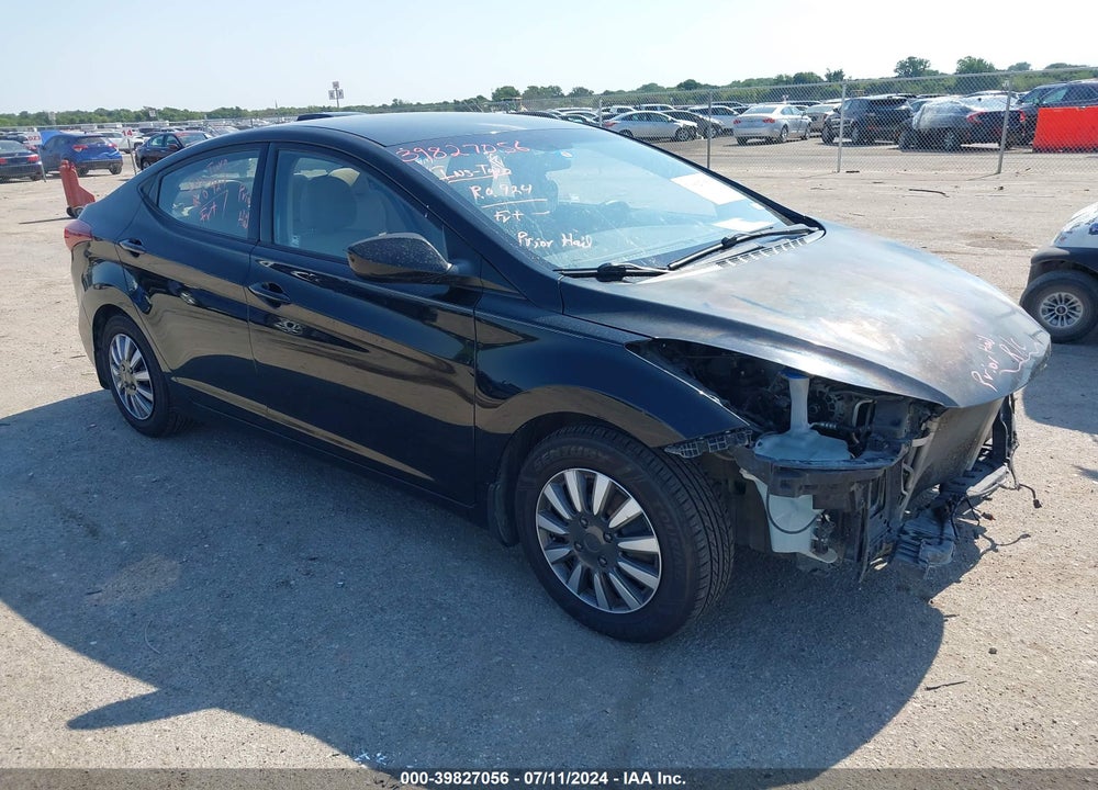 2016 HYUNDAI ELANTRA SE VIN: 5NPDH4AE3GH760478