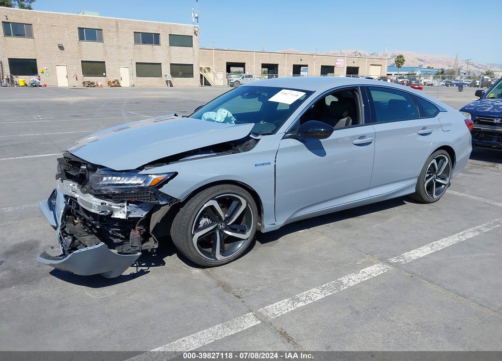 2022 HONDA ACCORD HYBRID SPORT VIN: 1HGCV3F25NA044295